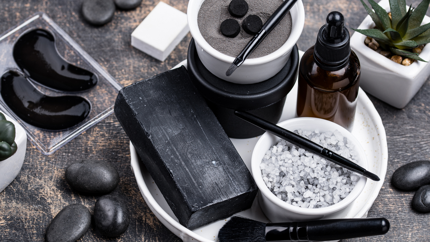 Spa box (5-piece Soak) collection With a small CHARCOAL SOAP