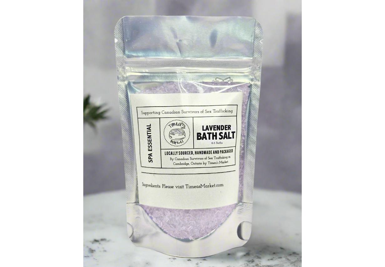 Leah's LAVENDER BATH SALT (Travel size)