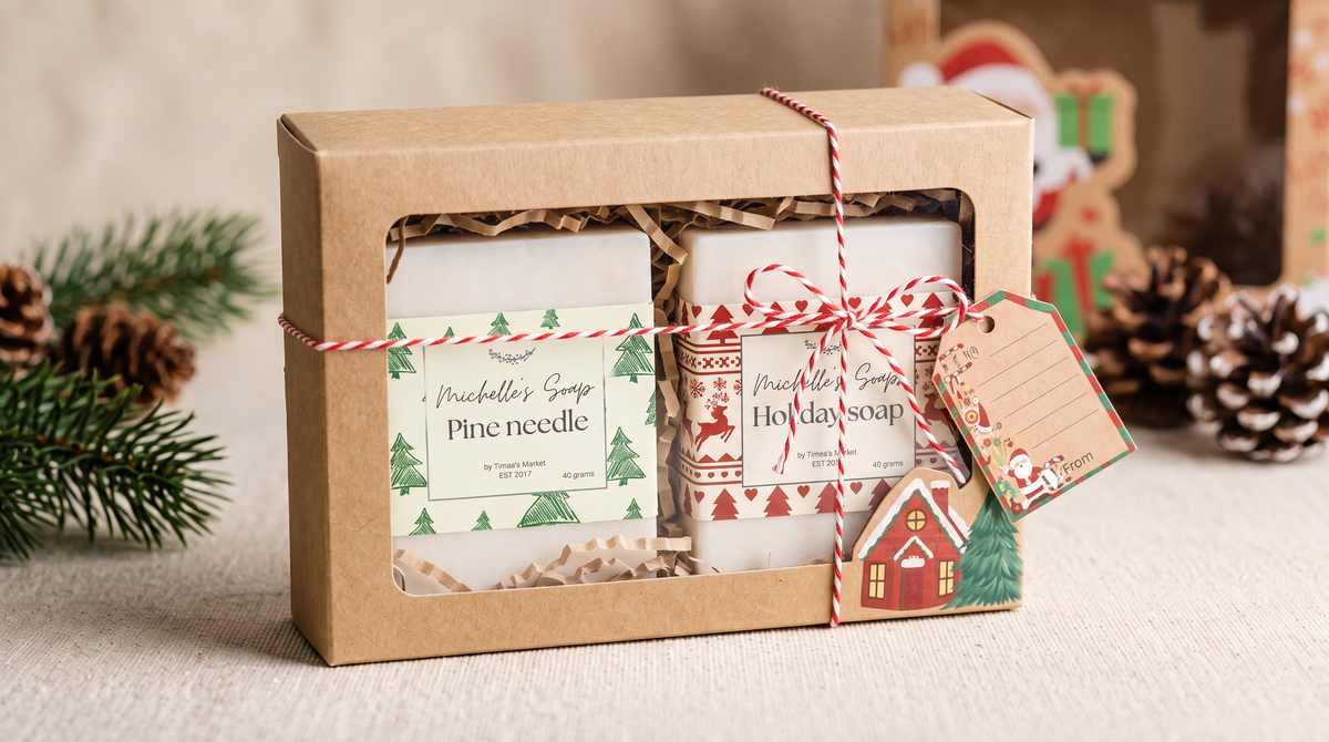 Christmas soap box 2 Piece