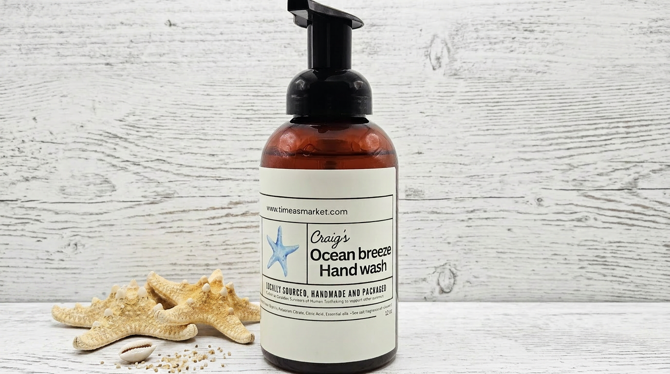 Organic foam handwash Ocean Breeze 12 oz