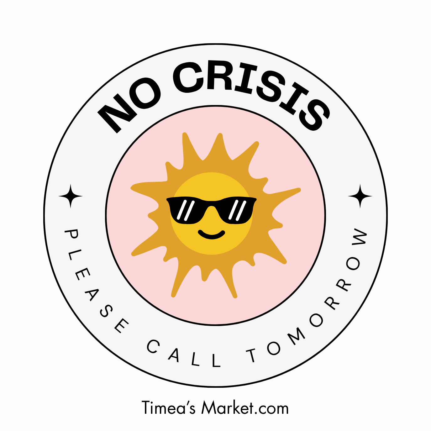 No Crisis office coffee mug