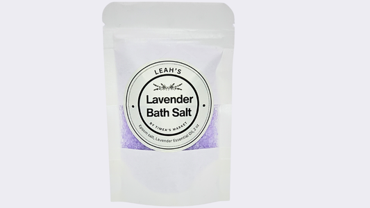 Leah's LAVENDER BATH SALT  (Travel size)