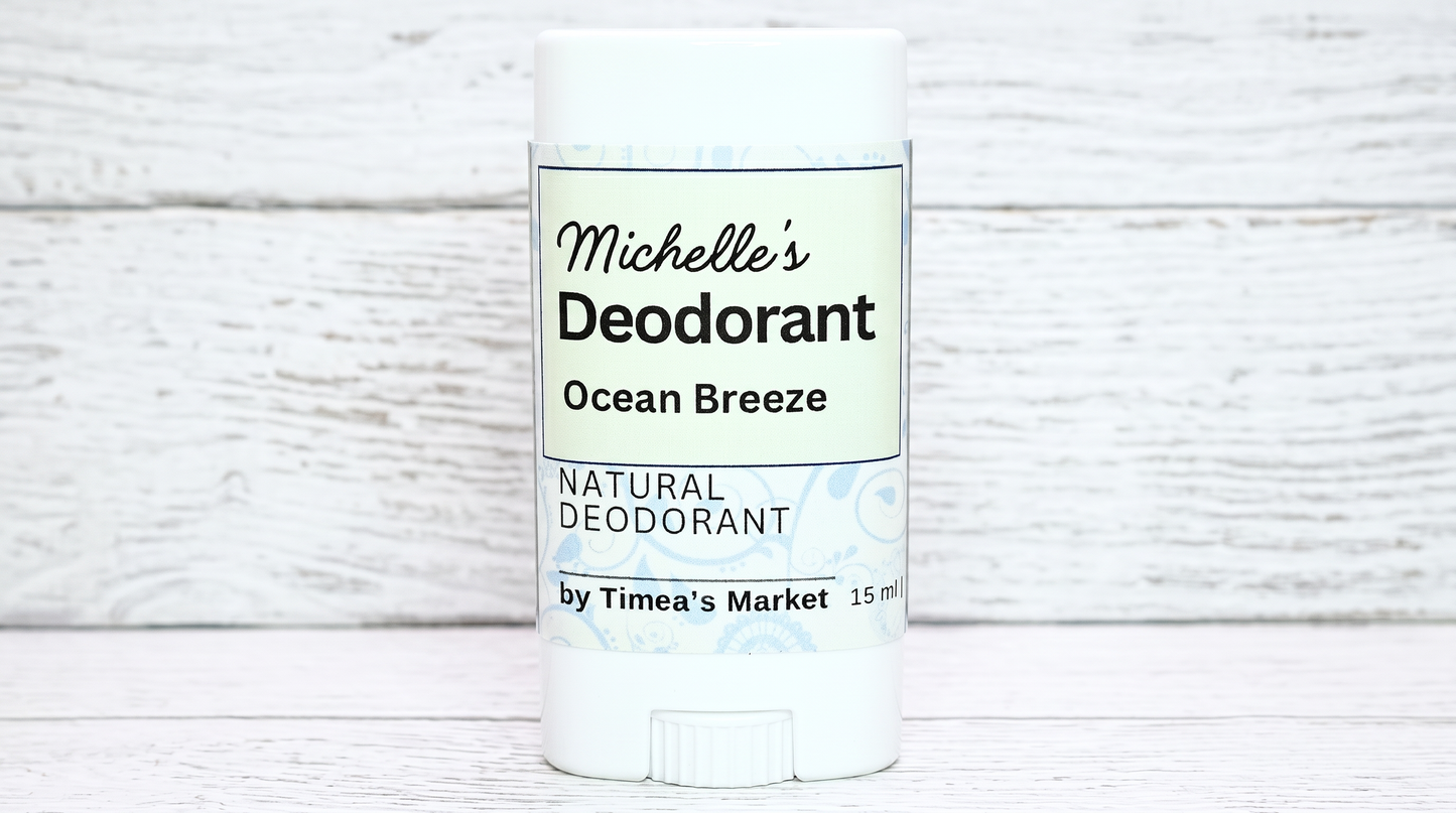 Michelle's Ocean Breeze Natural Deodorant - 15 ml