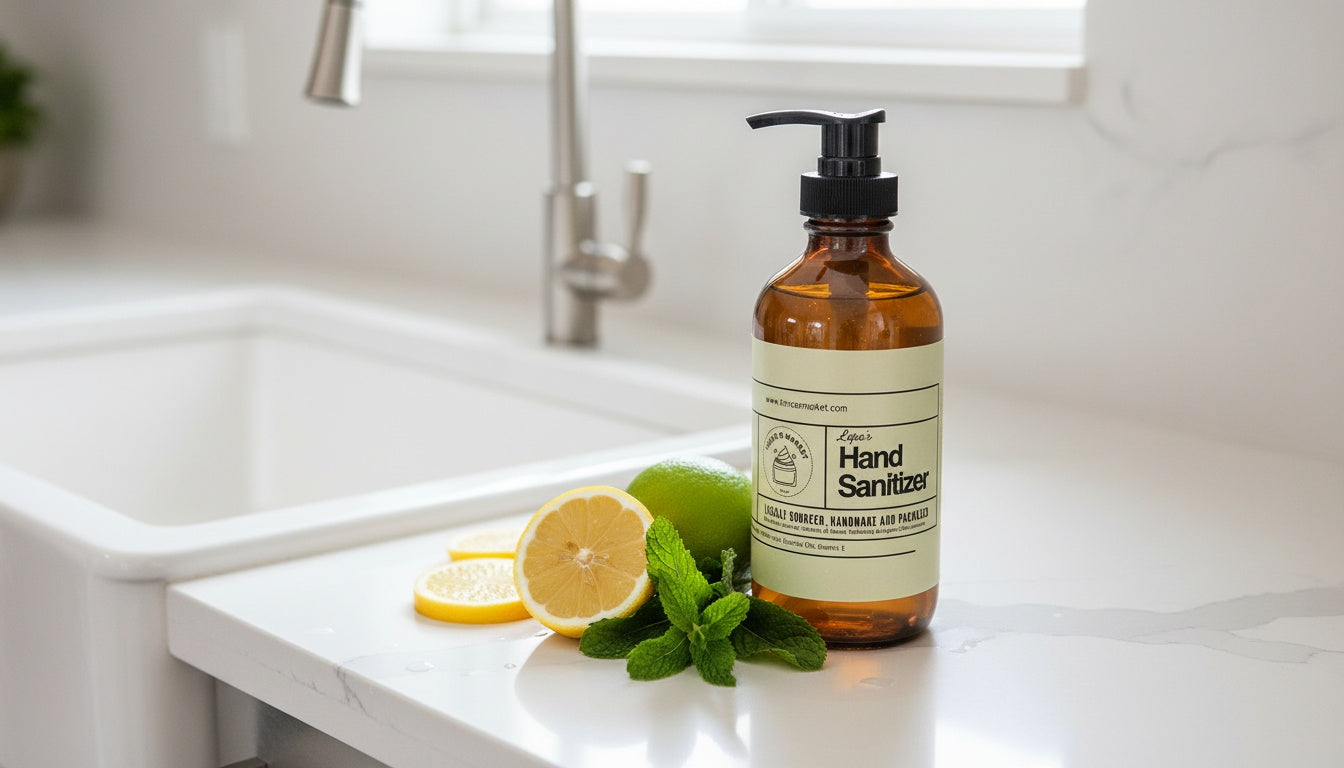 Lepa's Handsanitizer 8 oz  - Peppermint + Lemon
