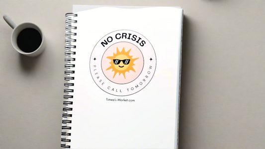 No Crisis My schedule is already full today 8 x 11 Notepad