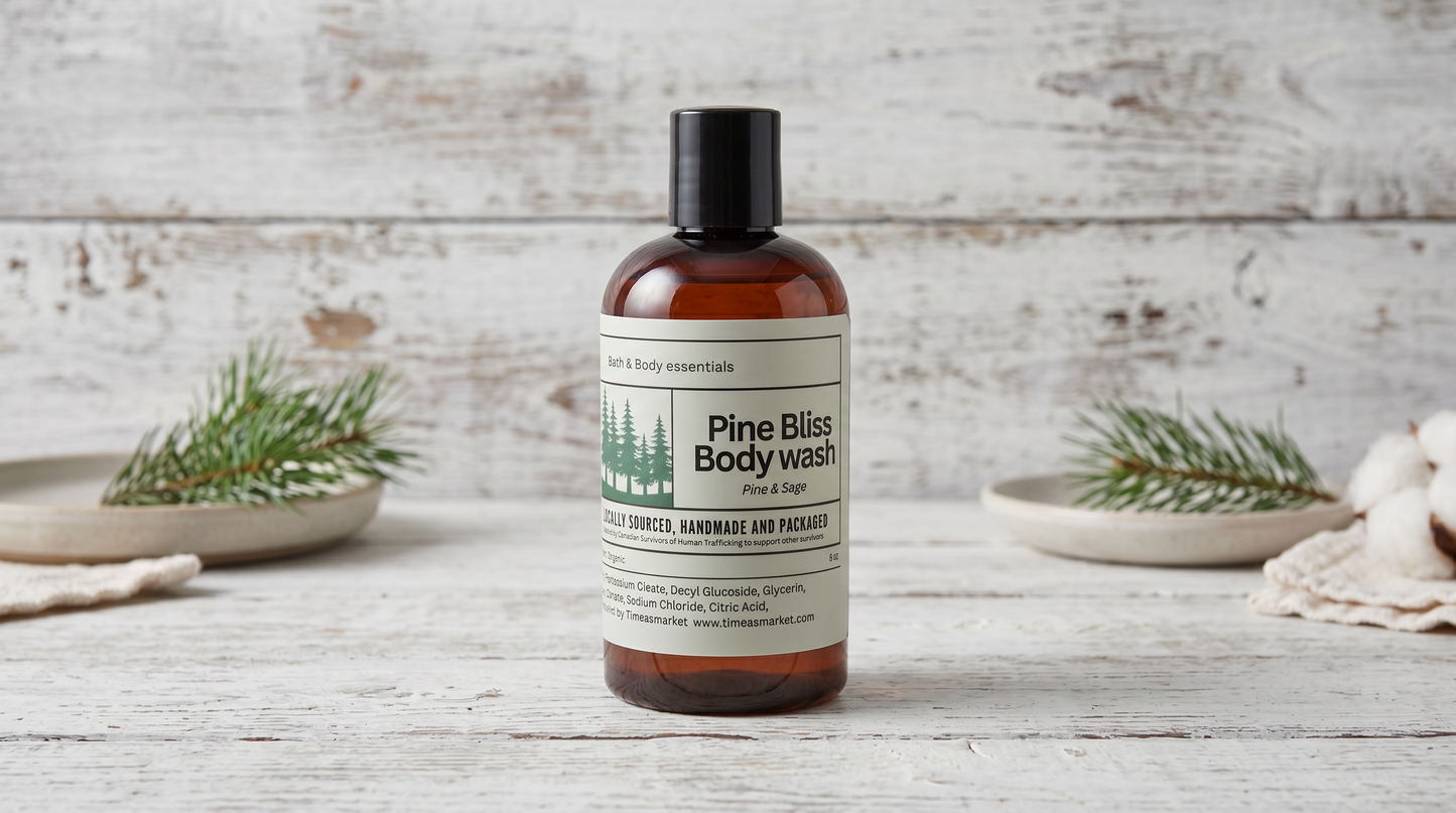 Organic Pine Bliss Body Wash 8 oz