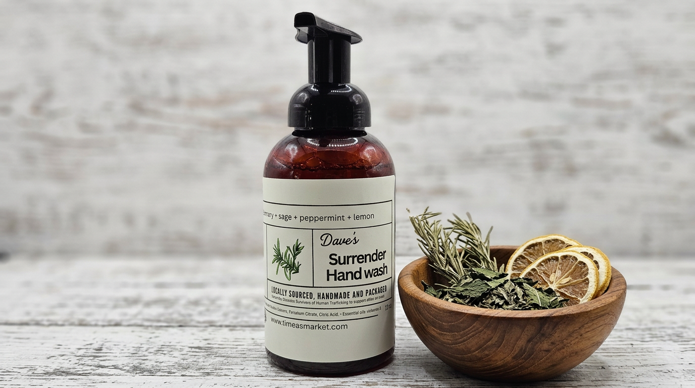 Organic foam handwash Rosemary + Sage + Peppermint + Lemon 12 oz TIMEA'S FAVORITE