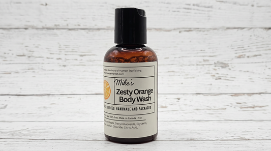 Organic Zesty Orange Body wash - 8 oz